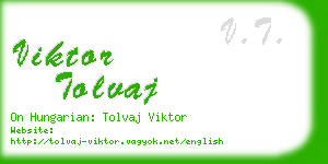 viktor tolvaj business card